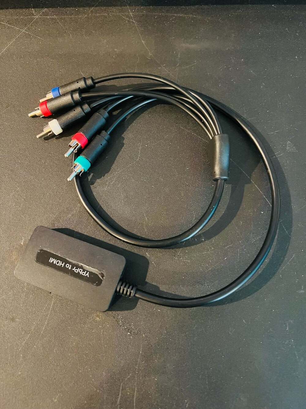 YPbPr Component to HDMI Converter Cable with Male RCA and Micro-USB Power